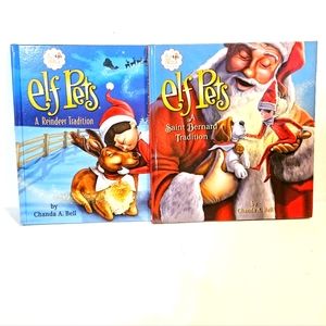 The Elf on the Shelf, A Christmas Tradition Reindeer & St. Bernard Pet B…